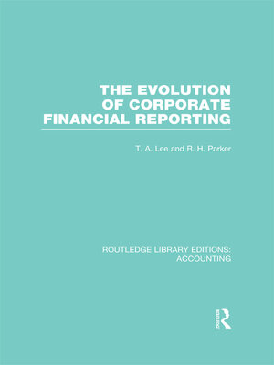 cover image of Evolution of Corporate Financial Reporting (RLE Accounting)